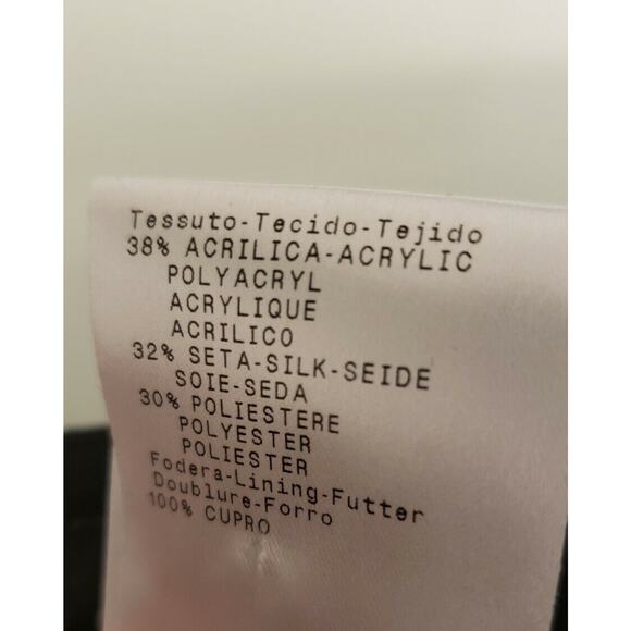 GIORGIO ARMANI Womens Black Knee Length Straight Skirt Scalloped Size 42 US 6 - Picture 7 of 7